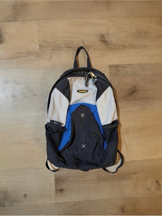 asolo travel backpack VINTAGE ASOLO Malibu Technical Backpack Black Blue Y2K